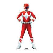 Star Cutouts - Figurine en carton – Power Rangers Rouge - Haut 95 cm