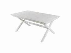 Table d'extérieur extensible 170cm à 240cm,aluminium blanc,170-240x98x76cm I36872173