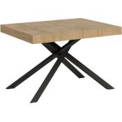 Table extensible 120X80/204cm Karida Chêne Nature