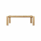 Table rectangulaire Atmosfera / 209 x 105 cm - 6 personnes / Teck - Gubi bois naturel en bois