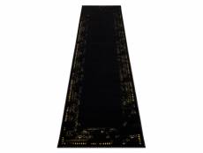 Tapis, le tapis de couloir gloss moderne 408c 86 cadre élégant, glamour, art deco noir or 60x250 cm