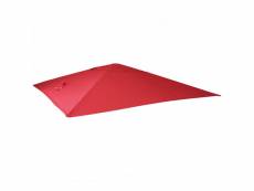 Toile de rechange pour parasol déporté hwc, 3 x 4 m - rouge