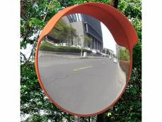 Vidaxl miroir de trafic convexe d'extérieur plastique pc orange 45 cm 141680
