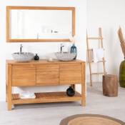 Wanda Collection - Meuble salle de bain en teck Megève