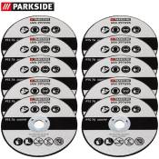 10 disques de coupe, adaptés à la meuleuse d'angle Parkside pwsa 12 Li A1 297696