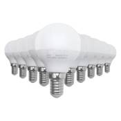 Ampoule E14 LED 8W 220V G45 300° - Pack de 10 / Blanc Neutre