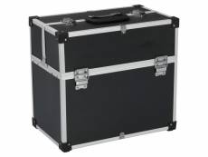 Boîte à outils valise à outils mallette à outils trolley à outils caisse à outils rangement stockage fichiers 38 cm noir helloshop26 02_0003216