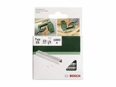 Bosch 2609255828 set de 1000 agrafes à dos étroit type 55 largeur 6 mm epaisseur 1,08 mm longueur 19 mm 2609255828
