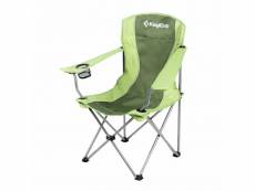 Chaise de camping - kingcamp - vert - sac de transport