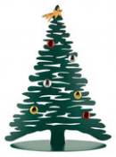 Décoration de Noël Bark Tree / H 45 cm - Sapin en acier + 6 aimants colorés - Alessi vert en métal