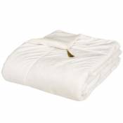 Drap de lit coloris blanc ivoire en polyester - Longueur 180 x Profondeur 80 x Hauteur 2 cm -PEGANE-