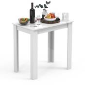 Ebuy24 - Esal80 table de salle à manger blanc.