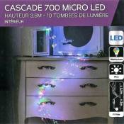 Fééric Lights And Christmas - Guirlande copper cascade 700 led multicolores - Multicolore - Multicolore