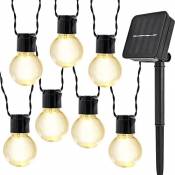 Guirlande Lumineuse Solaire Ampoules,KINGCOO Imperméable