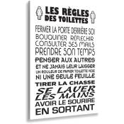 Les règles des WC 1, fabrication française , 50x80