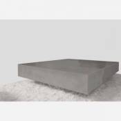 Mathi Design BETON - Table Cube en beton gris