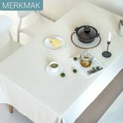 Merkmak - Toile ciree Nappe rectangulaire Impermeable Resistant a l'huile 138 x 240 cm