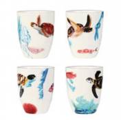 Mug Océan / Set de 4 - Porcelaine - & klevering multicolore