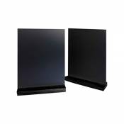 Porte menu de table en bois couleur noir dimensions