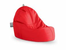 Pouf lounge similicuir indoor rouge happers 3711395