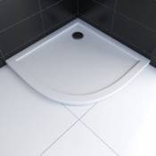 Receveur de douche ¼ de cercle extra plat blanc Galedo Pure 2 L.90 x l.90 cm