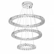 SAILUN® 96W LED Cristal Design Lampe suspendue, Trois