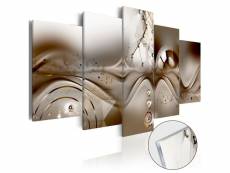 Tableaux en verre acrylique décoration murale motif disharmonie artistique 100x50 cm tva110058