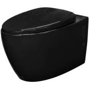 Toilette suspendu de couleur noir Cuvette WC en céramique