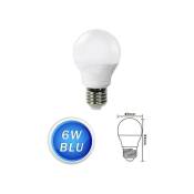 Trade Shop Traesio - Ampoules Led Sphère 6 w E27 Lumière Colorée Vert Bleu Rouge Lampe Globe G45 -bleu- - Bleu