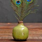 Vase céramique vert Chehoma 10x9cm - Vert