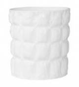 Vase Matelasse / Seau à glace / Corbeille - Kartell blanc en plastique