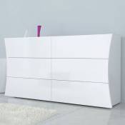 Web Furniture - Commode de chambre 6 tiroirs blanc