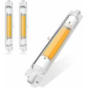 Ampoule LED R7s 118 mm 30 W à intensité variable, économie d'énergie équivalente à une lampe halogène J118 mm 300 W, blanc chaud 3000 K, pas de