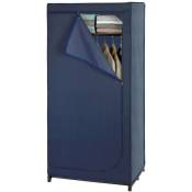 Armoire penderie tissu Business - l. 75 x h. 160 cm - 75 x 50 x 160 - Bleu foncé