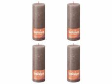 Bolsius bougies pilier rustiques shine 4 pcs 190x68
