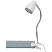 Briloner - Lampe led à pince leuchten grip, 2,5 w, 250 lm, IP20, blanc, métal-plastique, 7 x 28,5 x 15,5 cm