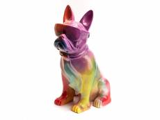 Bulldog cravate rainbow s - amadeus