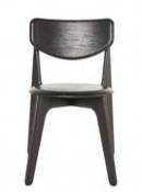 Chaise empilable Slab / Chêne - Tom Dixon noir en bois