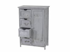 Commode / armoire, 82x55x30cm, shabby chic, vintage ~ gris