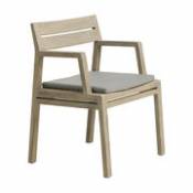 Coussin d'assise / Pour fauteuil Costes - Ethimo gris en tissu