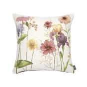 Coussin tapisserie giverny multi fleurs made in france