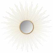 Cstore Miroir soleil bombé en métal - Ø70 cm - Or