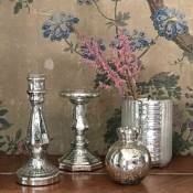 Decoclico Factory - Vase en verre mercurisé brillant et dépoli - Argent
