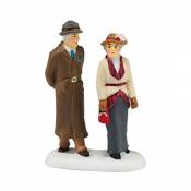 département 56 Downton Abbey Village Lady Crawley et Gentleman ami Accessoire Figurine, 6,7 cm
