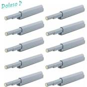 Dolaso - Appuyez pour ouvrir magnétique loquets Fermetures magnétiques push-open ouvre et ferme la porte avec une simple pression (10 pièces)