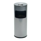 Durable - Combiné cendrier-poubelle D.250xH630 mm argent tôle d'acier
