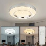 Etc-shop - Plafonnier led salon cristal ciel étoilé gradateur lampe télécommande