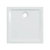 Geberit - Receveur de douche carré 80X80 cm en grès cérame 45 blanc brillant Blanc