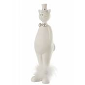 Jolipa - Figurine décorative chat debout en résine