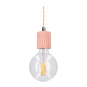 Lampe à Suspension Ip20 Bloom E27 15W Ciment - gris - Forlight